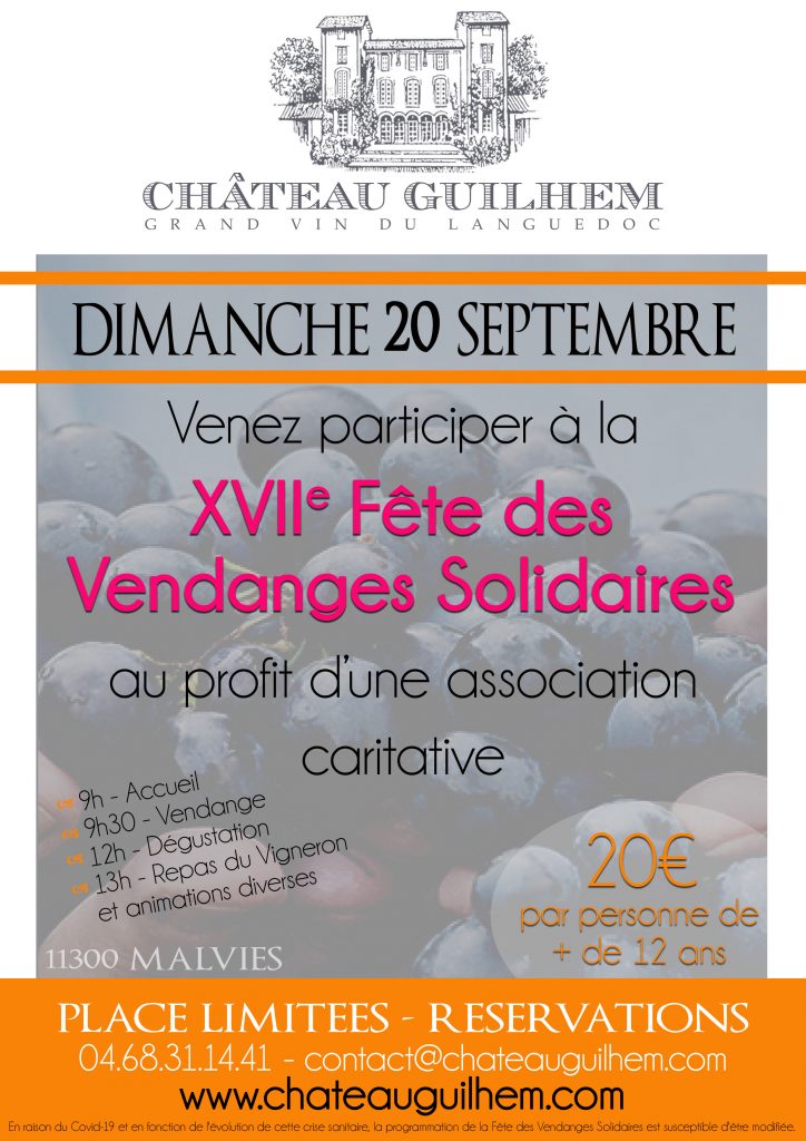 Fête des vendanges solidaires - Château Guilhem